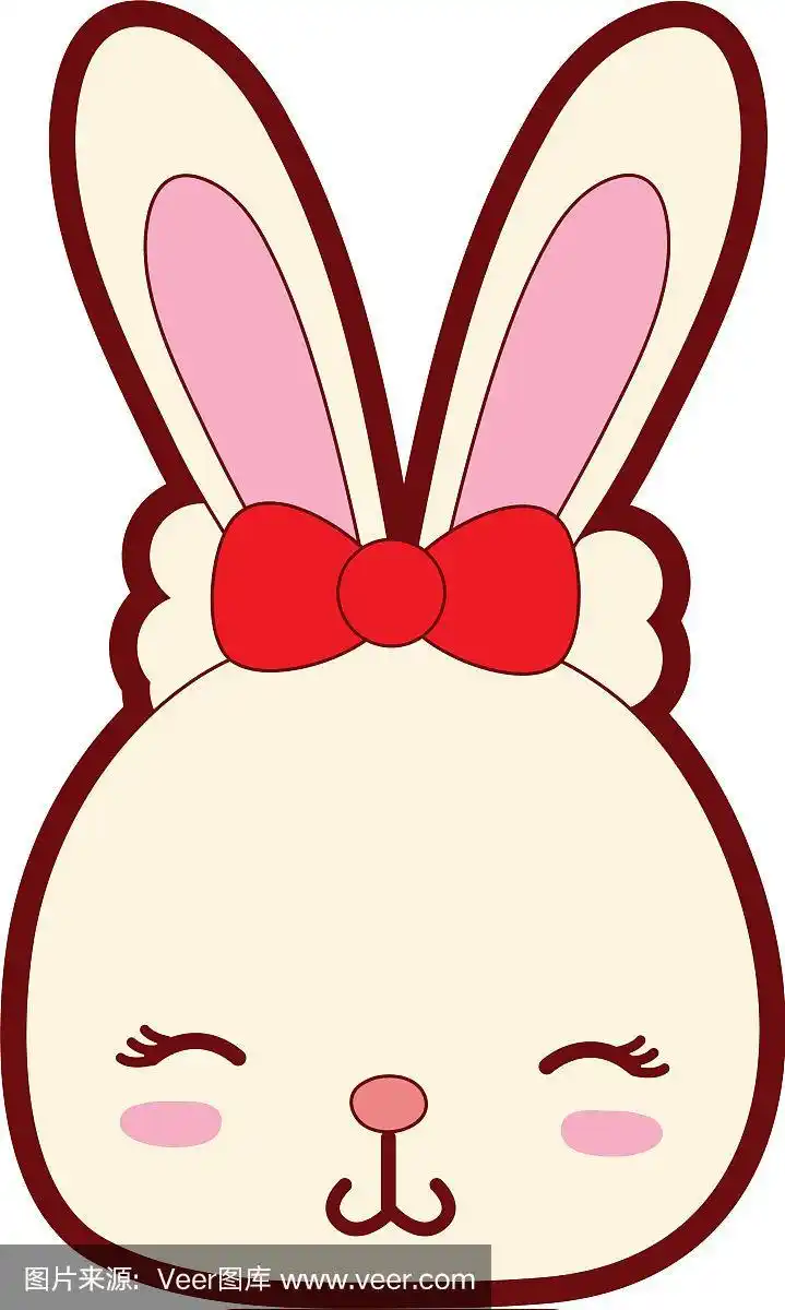 线色害羞兔头雌性野生动物