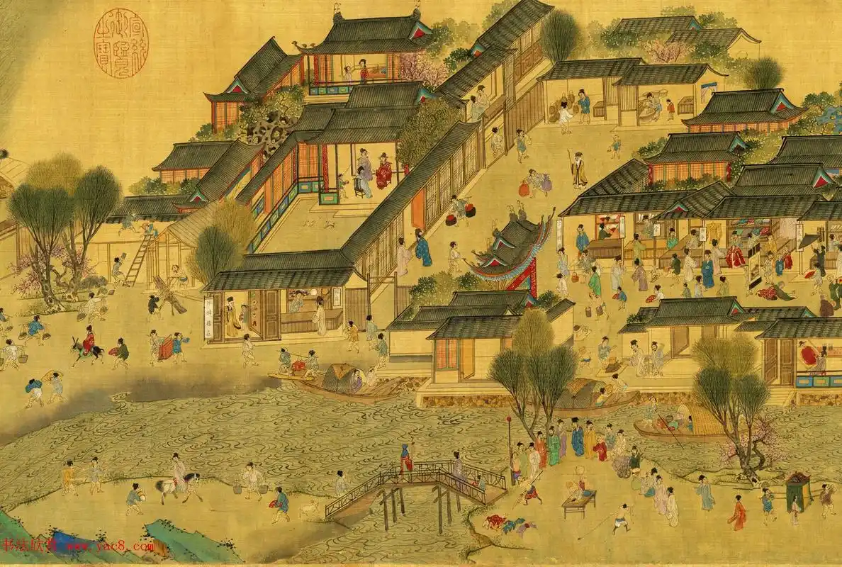 明代仇英绘画欣赏清明上河图3