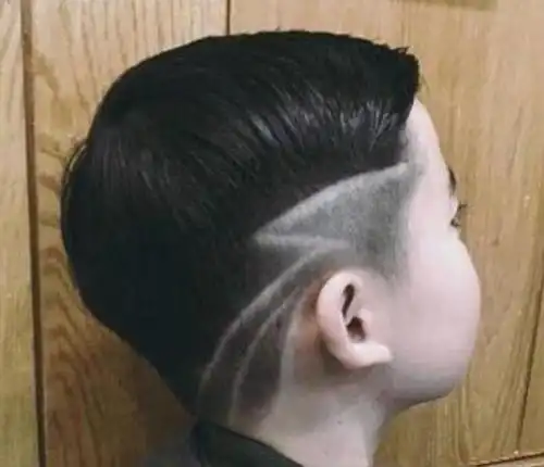 个性小孩刻痕发型图片