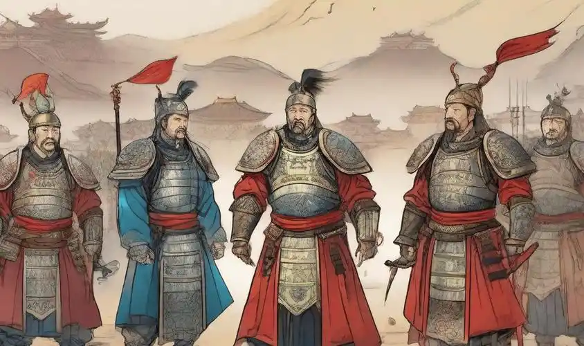 他的五虎上将分别是龙且,英布,季布,钟离眜,虞子期.