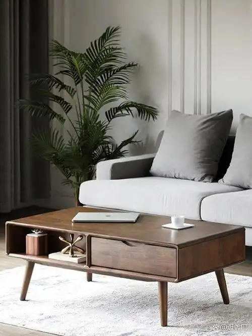 北欧风格装修中原木,实木家具是关键的元素,实木家具没有过多的色彩