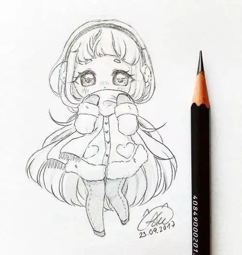 铅笔画q版漫画人物简笔画qq头像人物简笔画-qq头像男生动漫人物简笔画