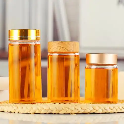 圆形蜂蜜玻璃瓶