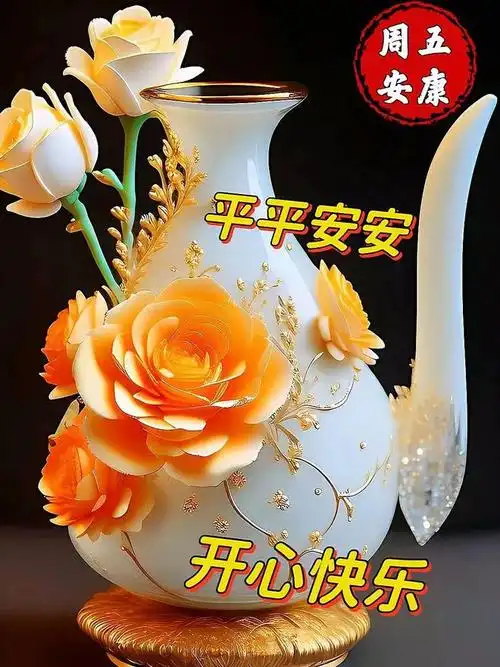 9月22日温馨早安祝福图片我将我的祝福送给你希望你金秋安康