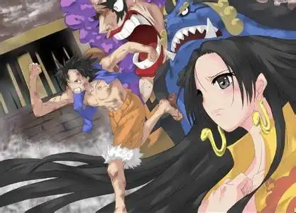 海贼王里从路飞遇到女帝,然后女帝爱上路飞的集数分别是多少?