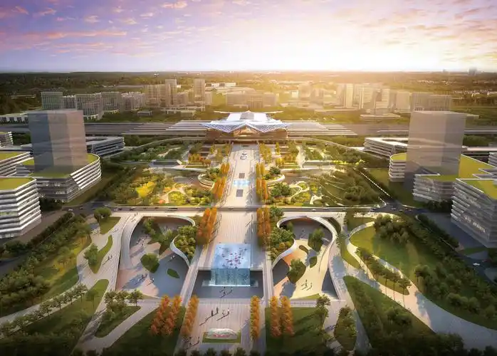 新城门户,核心引擎——潍坊高铁北站站前广场t型区域站城一体化设计