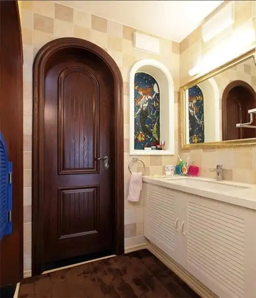 清闲有特色 美式风格圆形拱门装修效果图