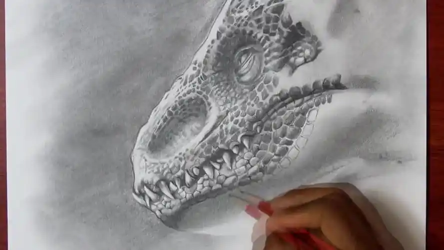 画的是侏罗纪世界的暴虐霸王龙