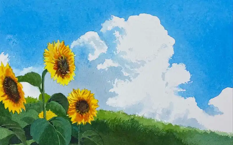 宫崎骏动画场景水彩教学1(合集)