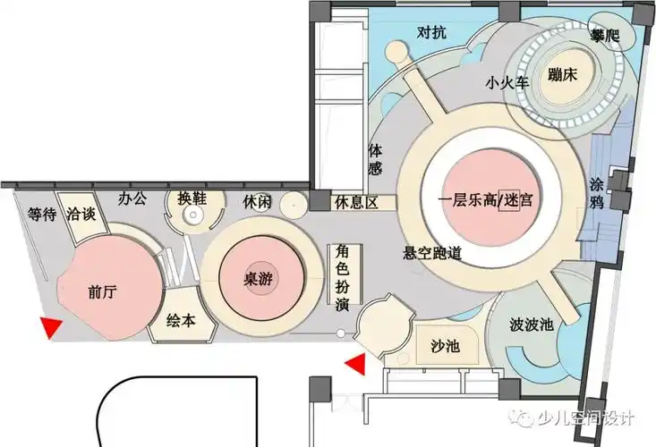 场地平面|「儿童游乐场设计」探秘美丽的星球世界 | 安啦61星球乐园