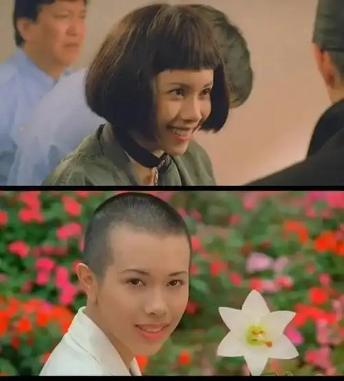 左上第一位肯定难不倒大家,毕竟莫文蔚在《回魂夜》里的寸头形象让人