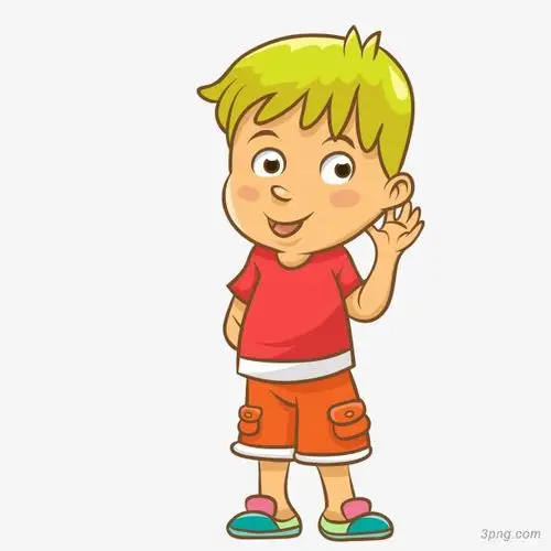 标签:侧耳儿童生活节侧耳聆听男孩卡通手绘人物设计矢量图侧耳聆听