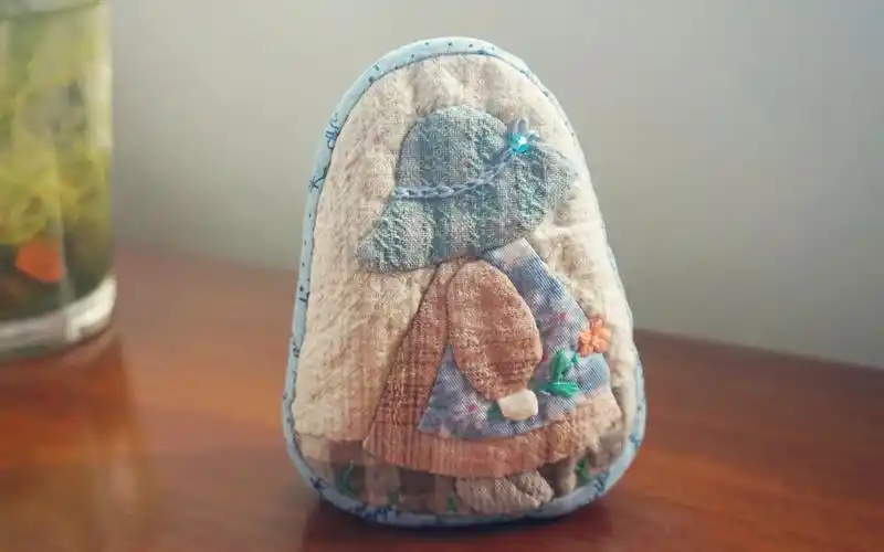 可爱的苏姑娘钥匙包制作喜欢拼布只因被她治愈