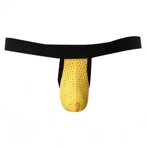 男士冰丝内裤单丁裤 无痕细带一根线 性感丁字裤t裤男透明 同志受