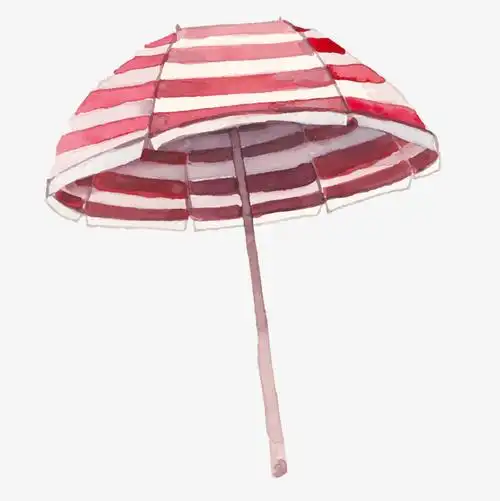 彩绘遮阳伞矢量素材