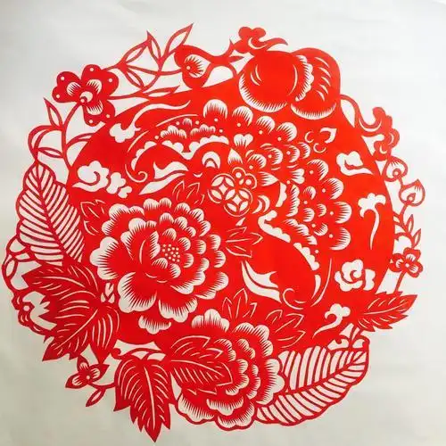 剪纸闲人信手福寿桃剪纸剪纸传深情 艺术聚人心上寻美非遗丨剪纸文创