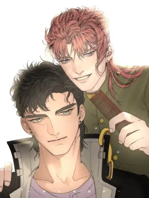 承太郎x花京院ranop的jojo的奇妙冒险插画图片
