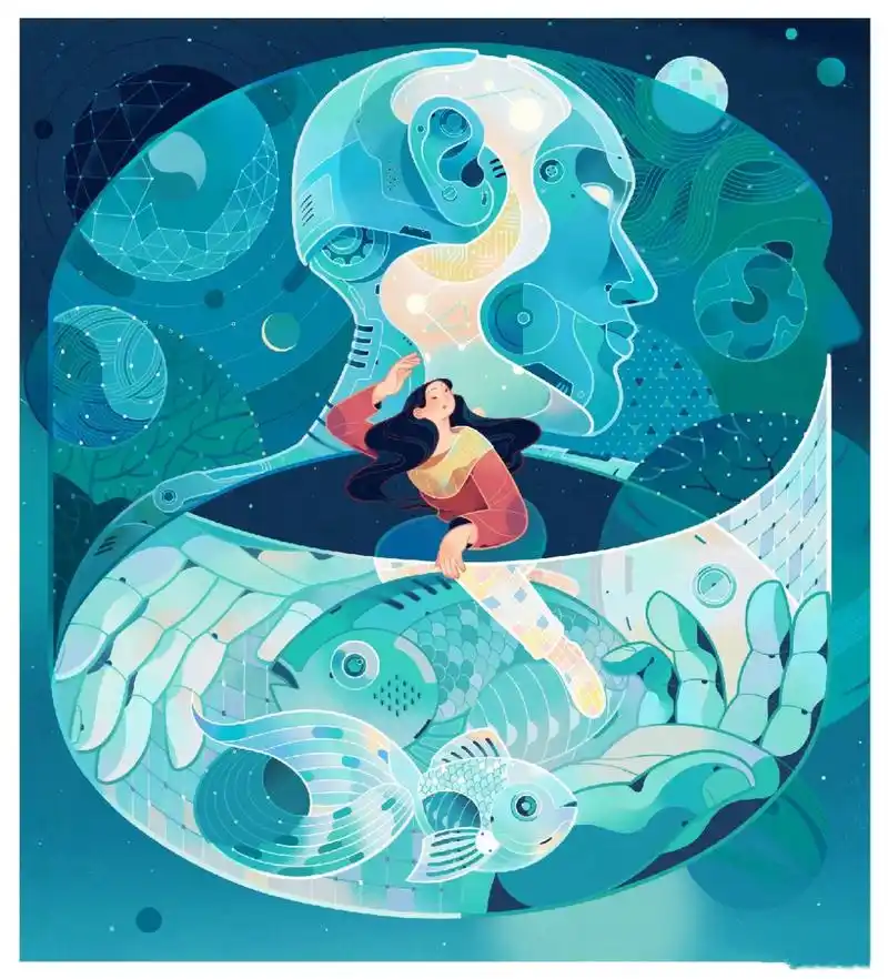 关于插画中互补色的运用心得/日报插画 色相环中呈180°角的两种颜色