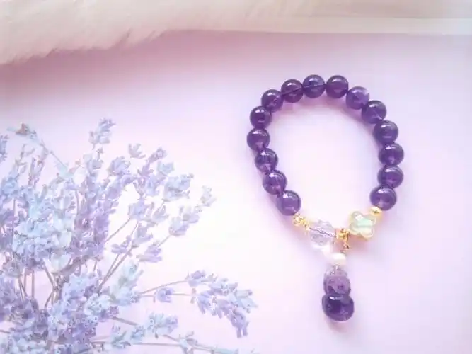 今日份的手串天然乌拉圭紫水晶貔貅