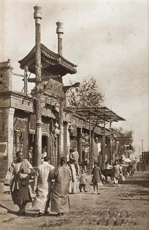 老照片:1920年民国初期的北京,一座古色古香的老城
