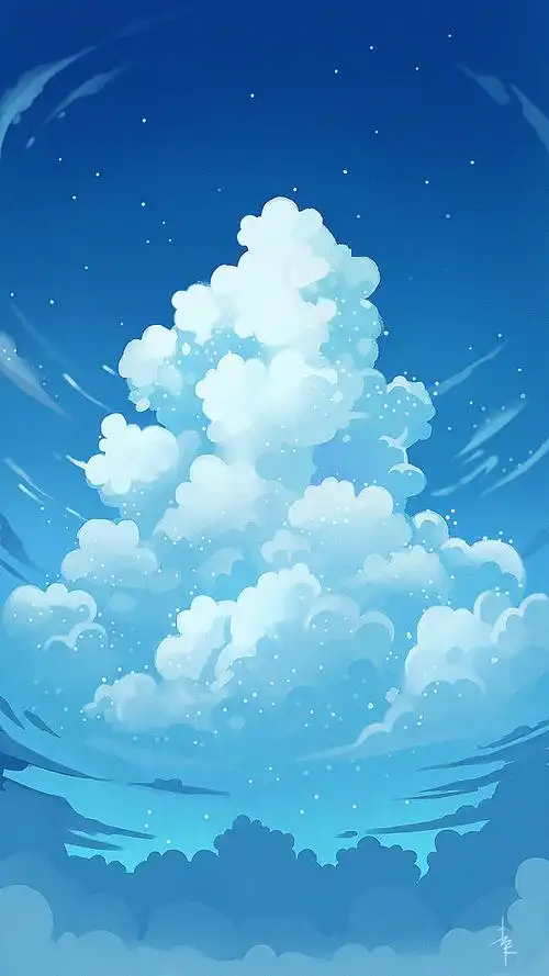 插画习作云的画法练习|插画|创作习作|走尺_原创作品-站酷zcool