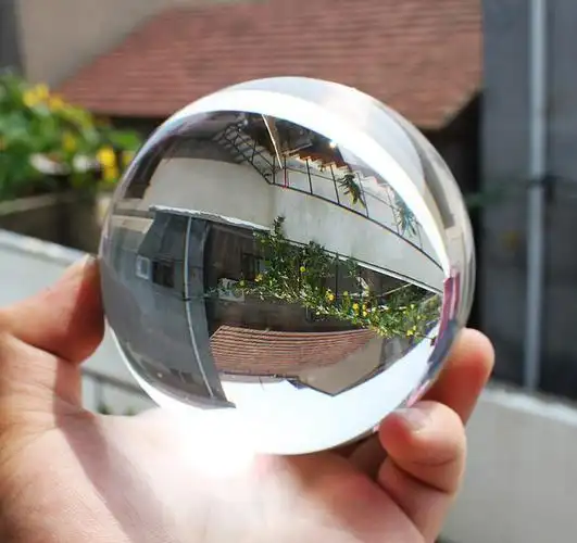 1粒50mm高白透明无色水晶球50毫米k9装饰玻璃实心弹珠按摩球160克