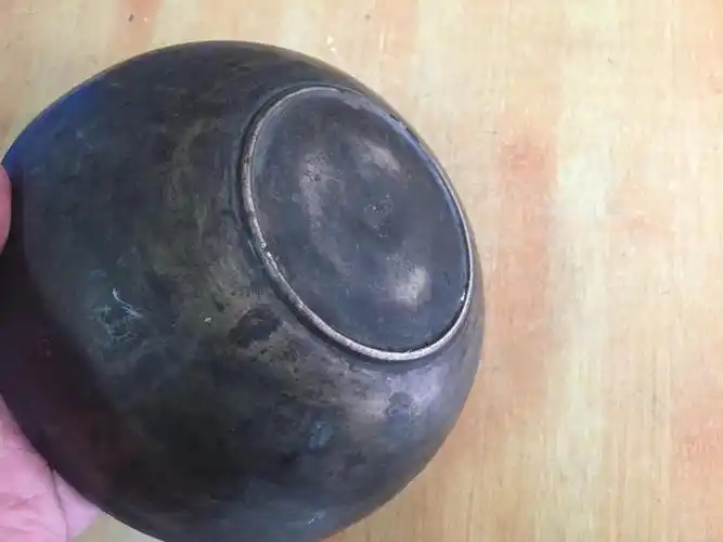 明代大号厚重的青铜碗,包老完整