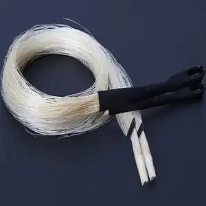 二胡弓毛真马尾天然白公马尾毛专业84cm弓备用马毛二胡配件拉弓毛