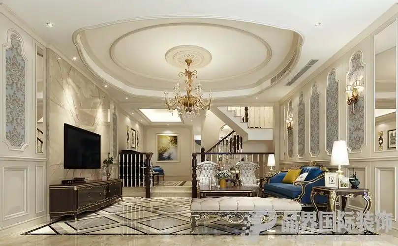 听蓝湾联排别墅装修效果图