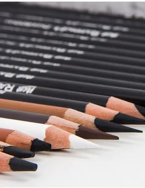 马可素描碳笔速写炭笔素描用笔素描写生炭笔 软中硬马可炭笔高光笔