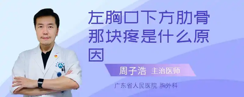 左胸口下方肋骨那块疼