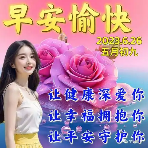 6月26日最新早安漂亮图片祝福