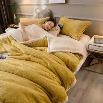 被子秋冬季多功能珊瑚绒雕花休闲毯办公室午睡盖毯睡觉舒服品质量轻奢