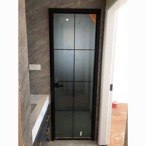 昆明卫生间网红厕所厨房门钛镁合金极窄超白长虹玻璃阳台推拉移门