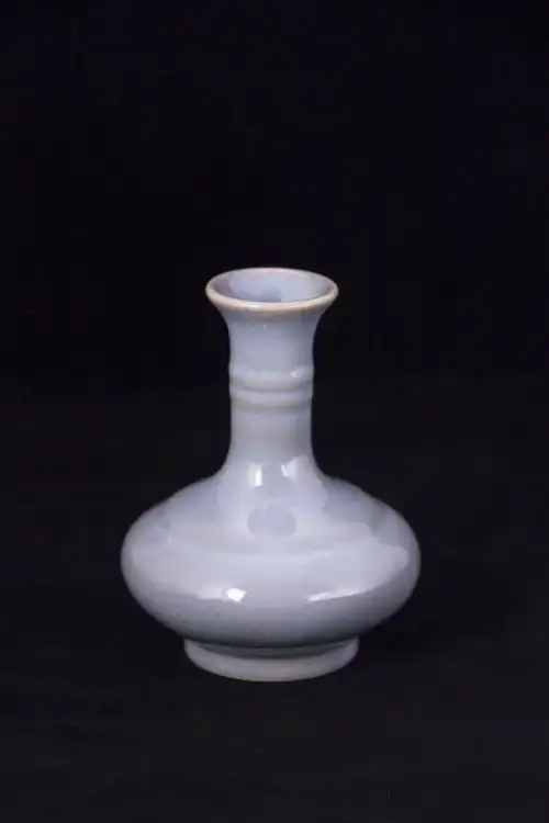 汝瓷 竹节瓶 朱文立大师作品