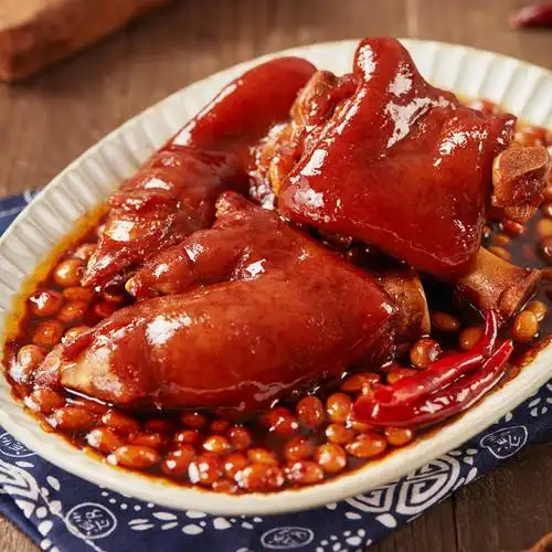 五香猪蹄熟食猪脚零食即食卤猪蹄真空包装即食猪手香辣酱肘子