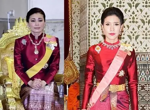 原创泰王贵妃拜访神庙穿蕾丝高跟鞋仙气十足脱下鞋子脚却又大又黑