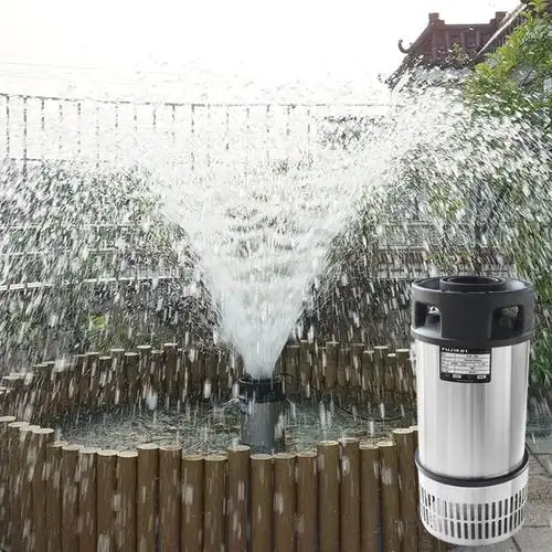 富士鱼池水泵大流量鱼池潜水泵锦鲤池循环泵过滤泵 fjk-100w 33吨水