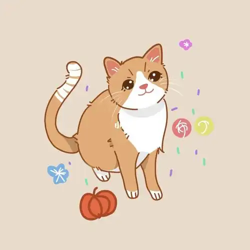 画画  #小猫咪  #橘猫  #手绘头像  #头像约稿  #卡通头像  #眠咪