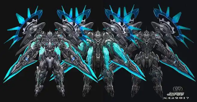 飞车t3机甲创世之神覃强这已经是2016年设计的机甲了这是个合体机甲和