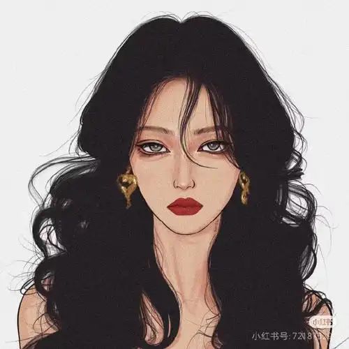 女生头像#  手绘酷姐头像|女生头像|cr:san:si34