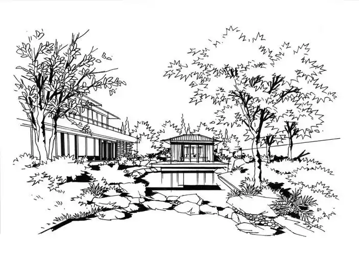 我的考研  #景观手绘  #景观快题  #风景园林快题  #景观  #一点透