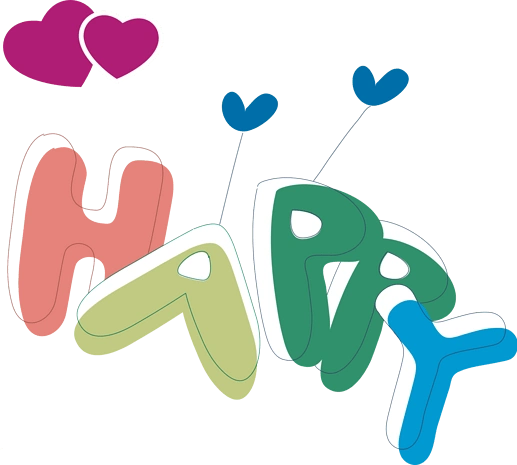 happy艺术字图片大全