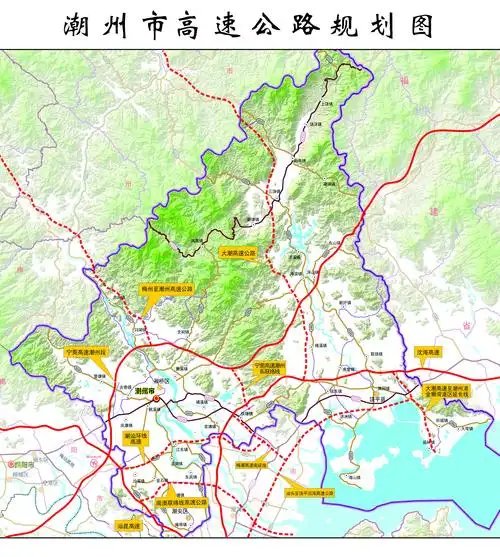 潮州市高速公路规划图