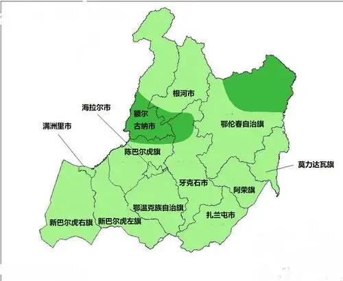 呼伦贝尔管辖几个区?几个县或旗?面积有多大?