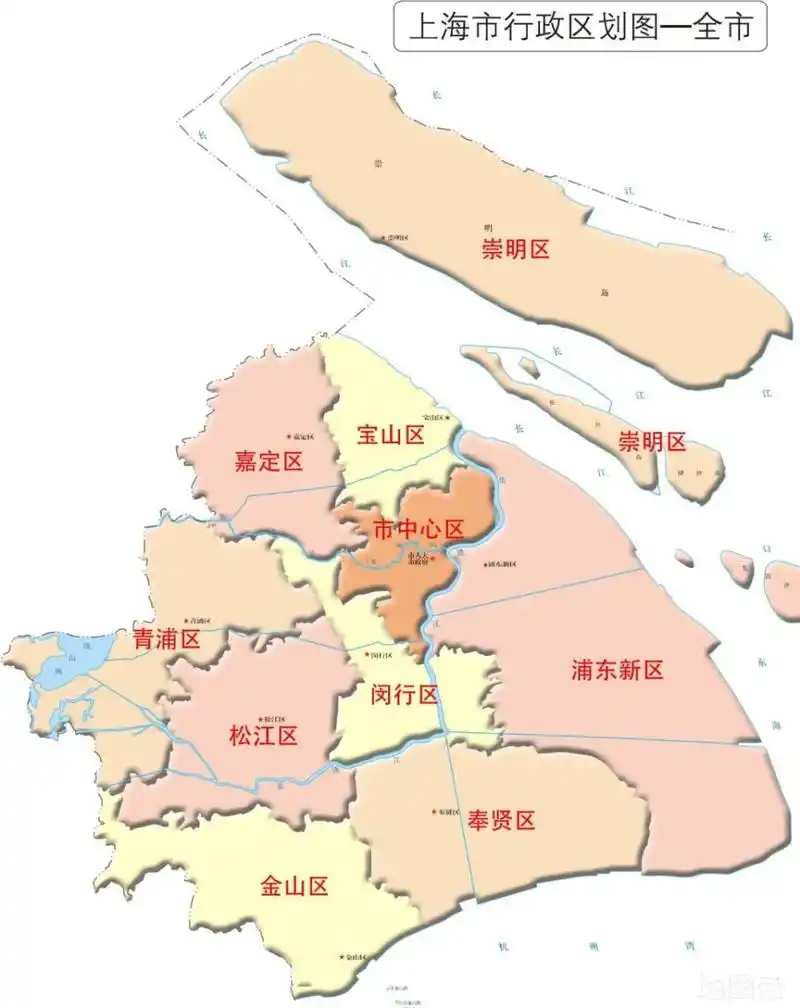 上海市行政区划图
