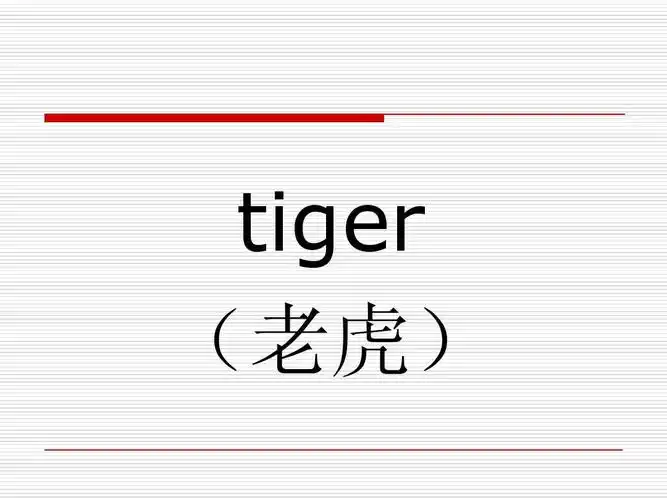 一个比划一个猜 tiger (老虎)