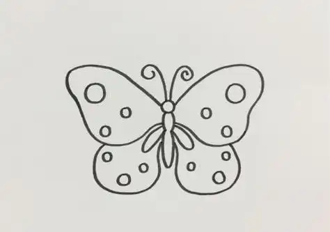 漂亮蝴蝶简笔画怎么画又好看又简单蝴蝶简笔画带颜色画法