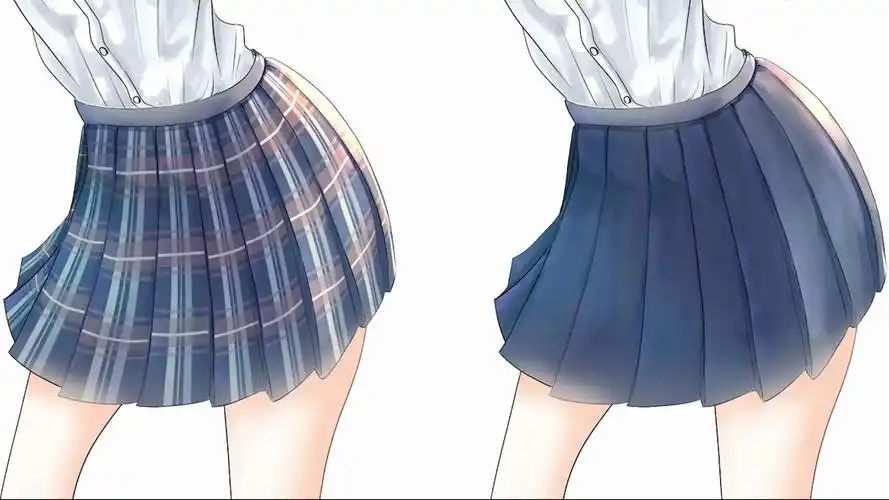 板绘2分钟教会你画jk制服小裙子学不会过来手把手教你