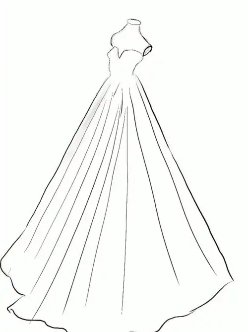 礼服怎么画